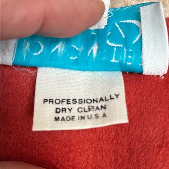 Doncaster Red Fringe Semi-wrap Midi Skirt - Picture 8 of 9